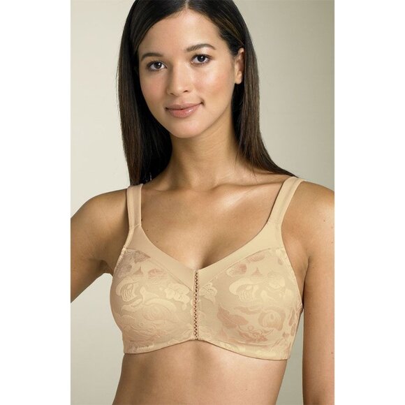 🆕WACOAL Awareness Full Unpadded Wireless Bra 38D Beige Nude #85276 - Picture 4 of 10